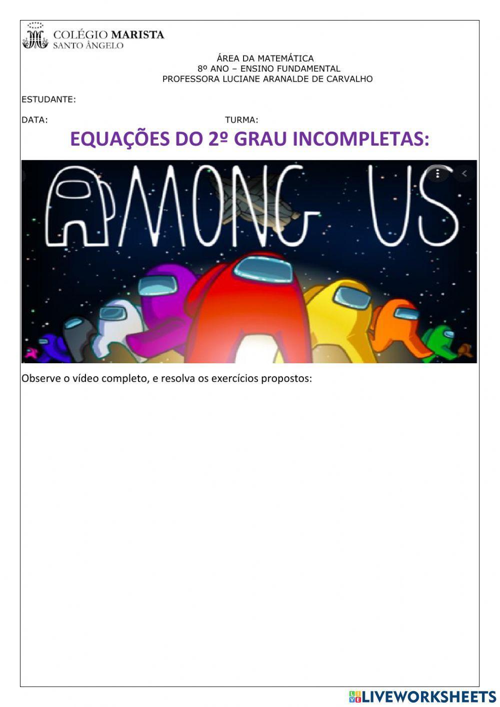 Equação do 2º grau incompleta