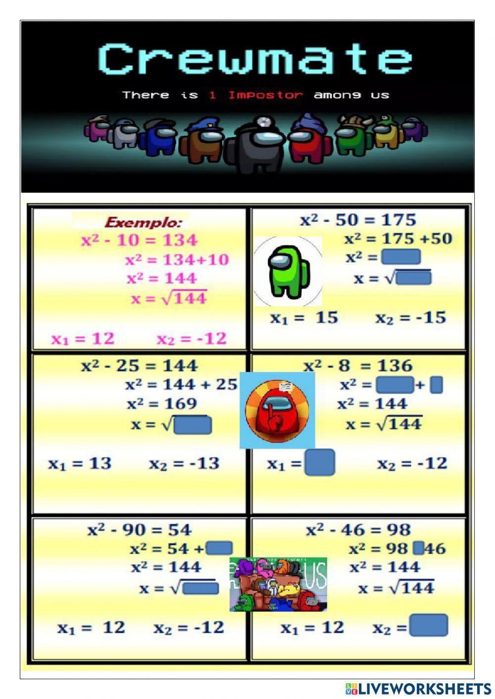Equação do 2º grau incompleta