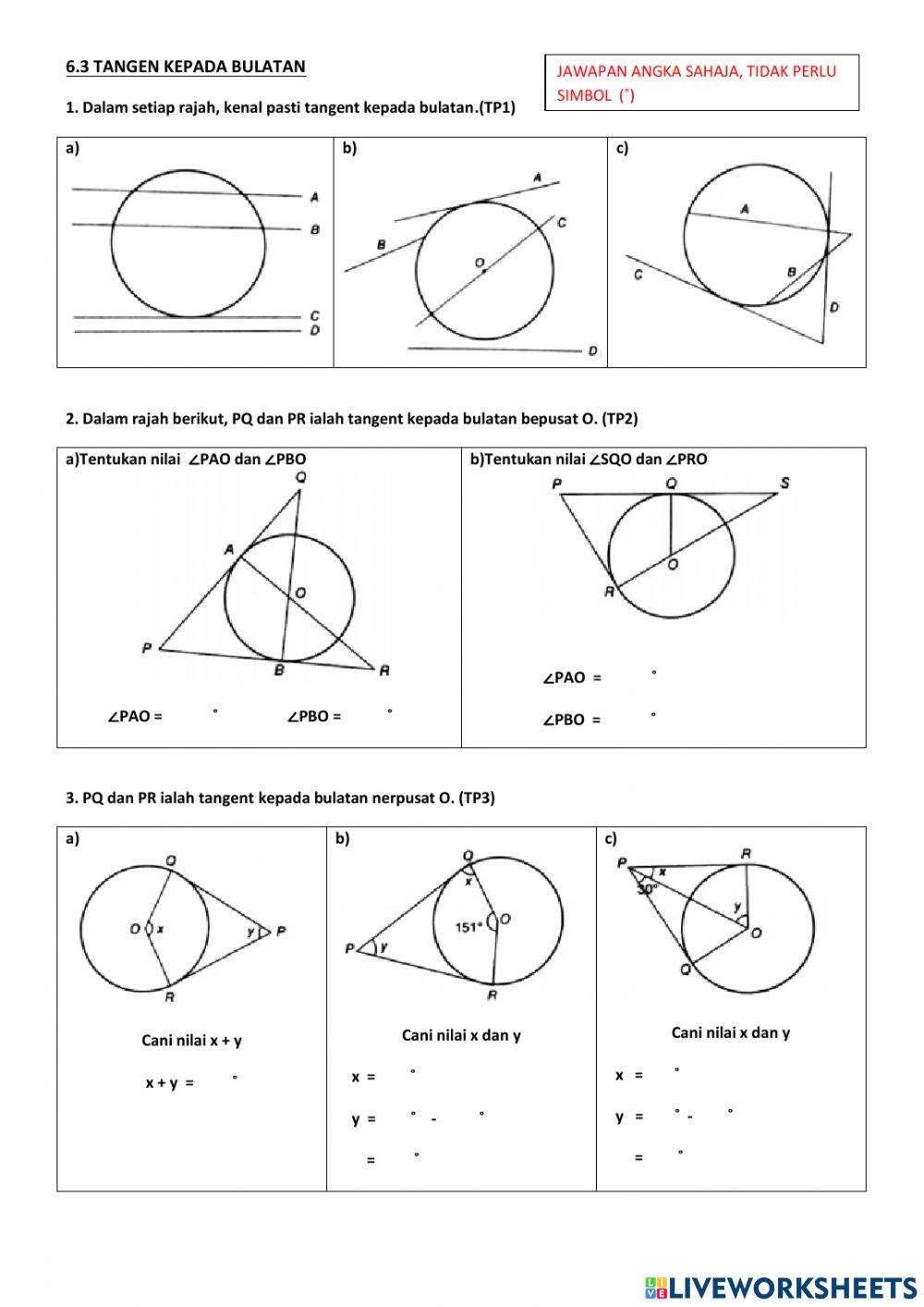 Bulatan tangenkepada bulatan
