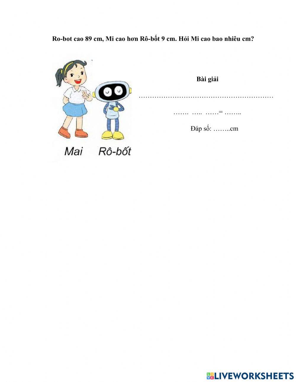 Toán lớp 2: Ôn tập chung 2