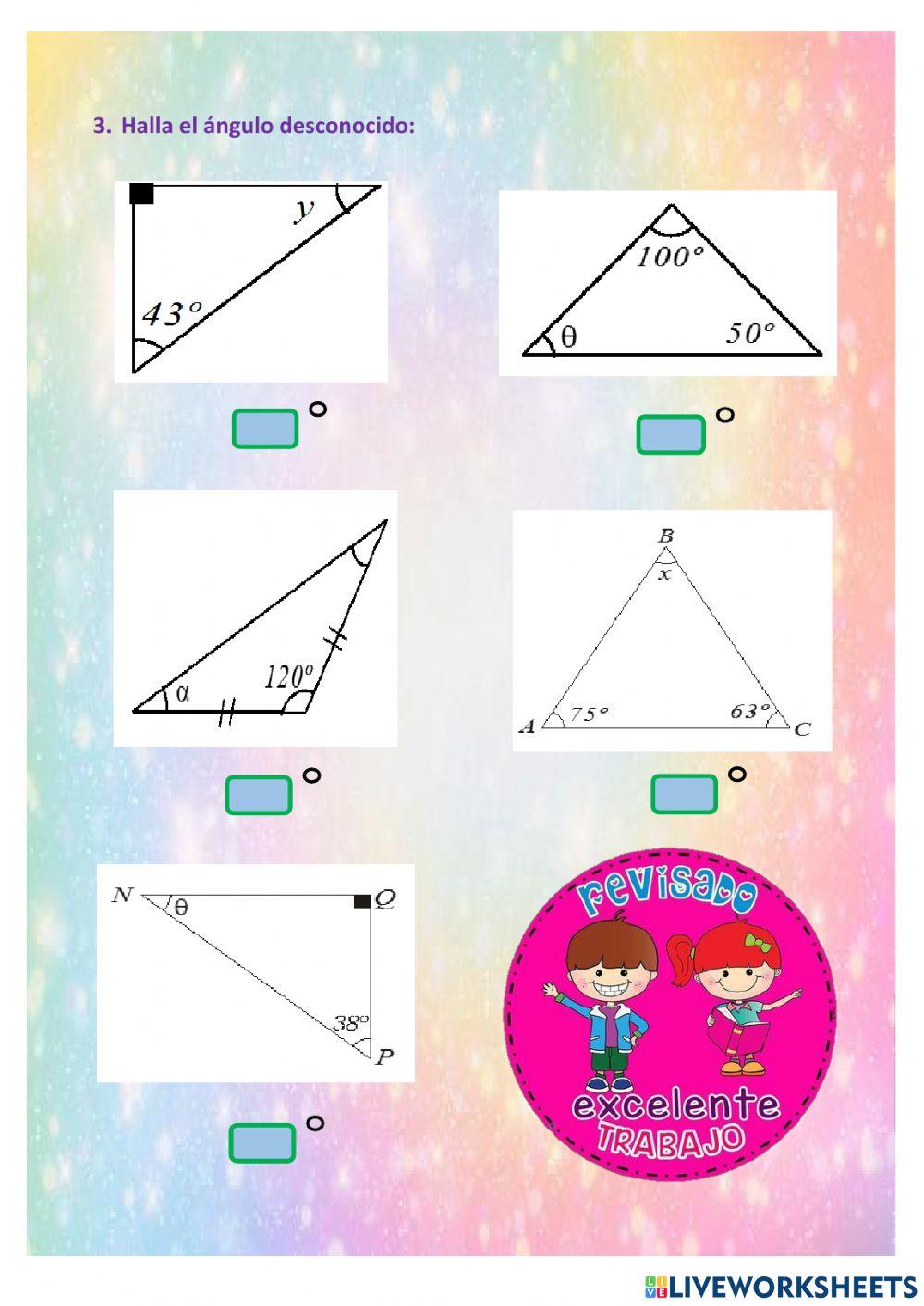 Triángulos, clases  y propiedades
