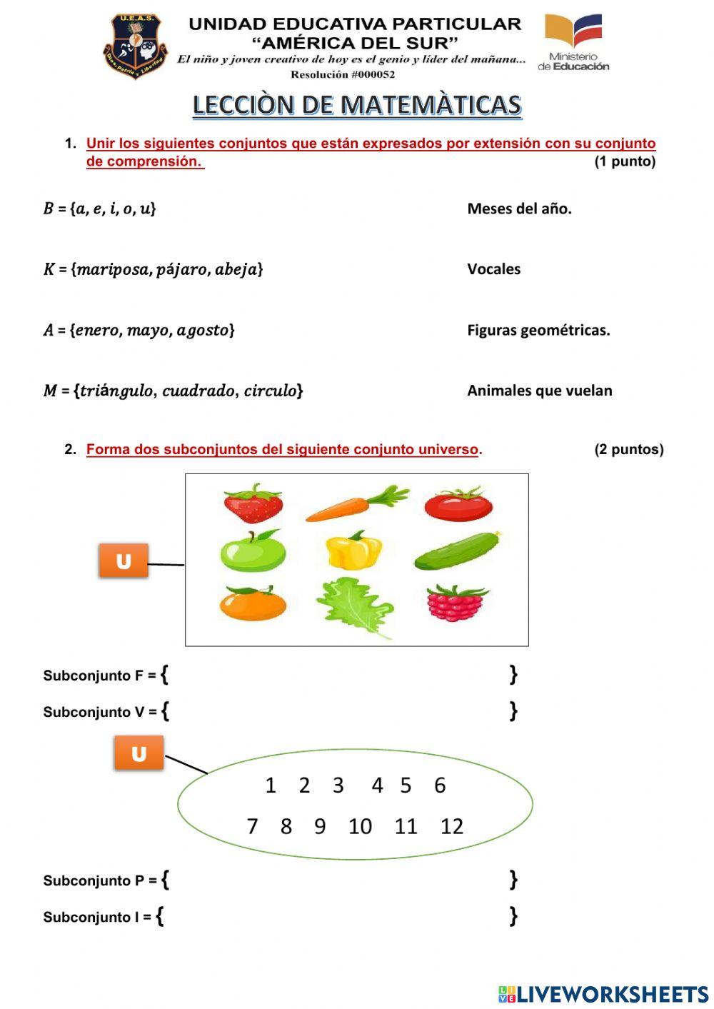 Lecciòn de matemàticas