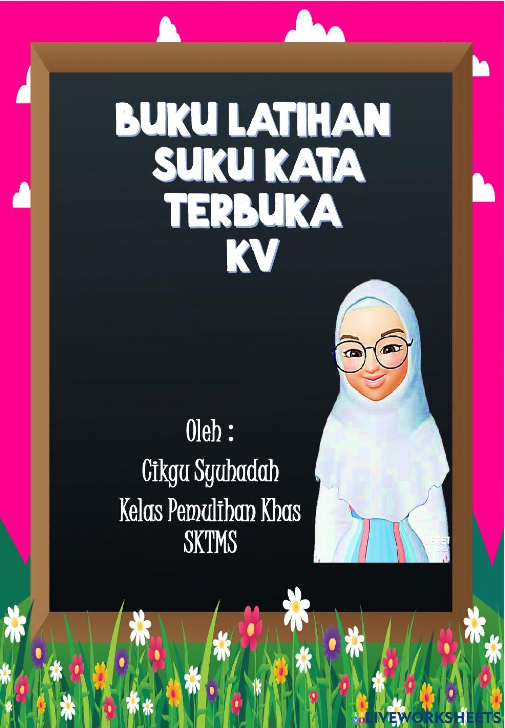 Buku latihan suku kata kv 1