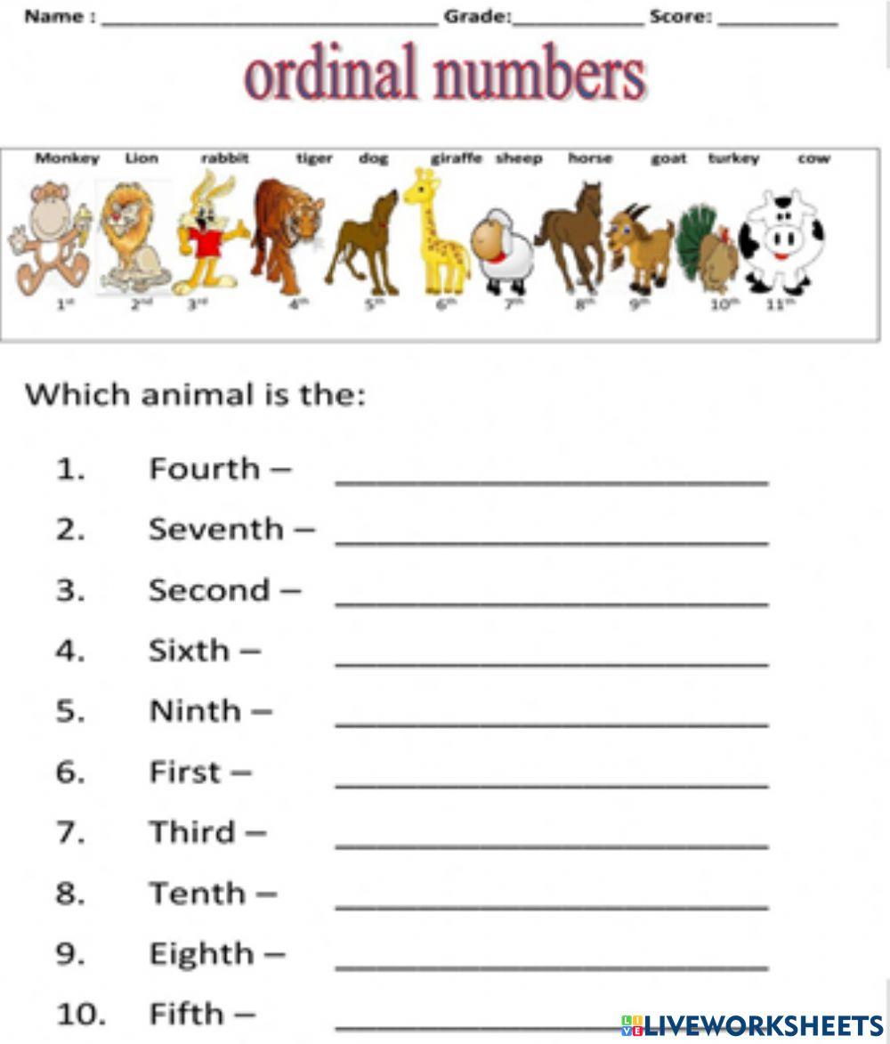 Activity 2- Ordinal Number