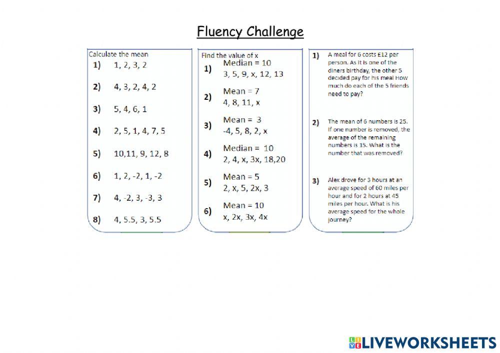G11 W2 D2 Fluency Challenge