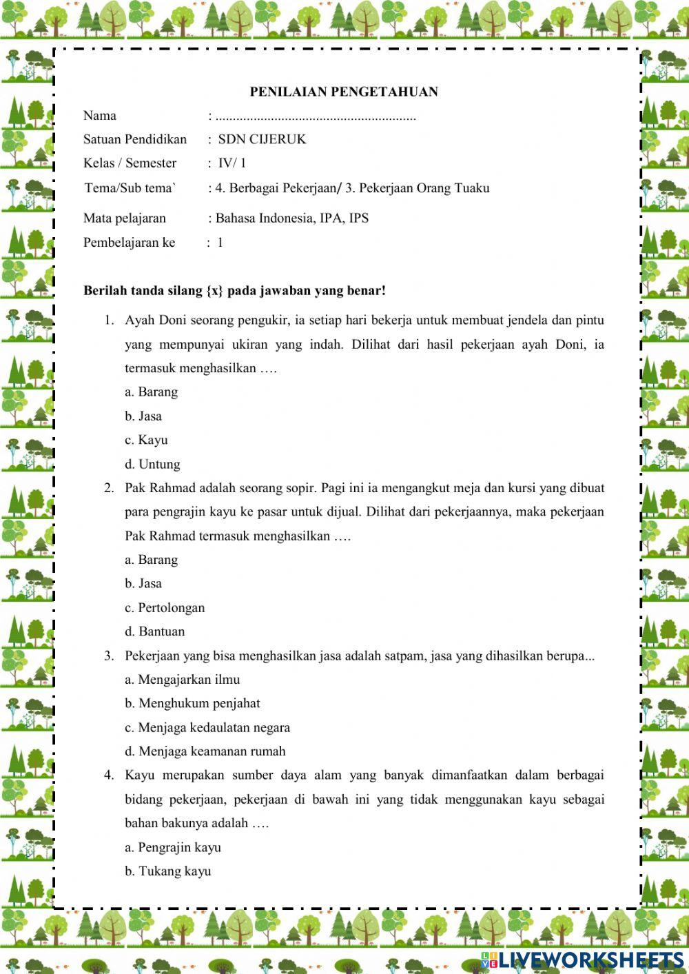 Tema 4, Subtema 3, PB Ke 1