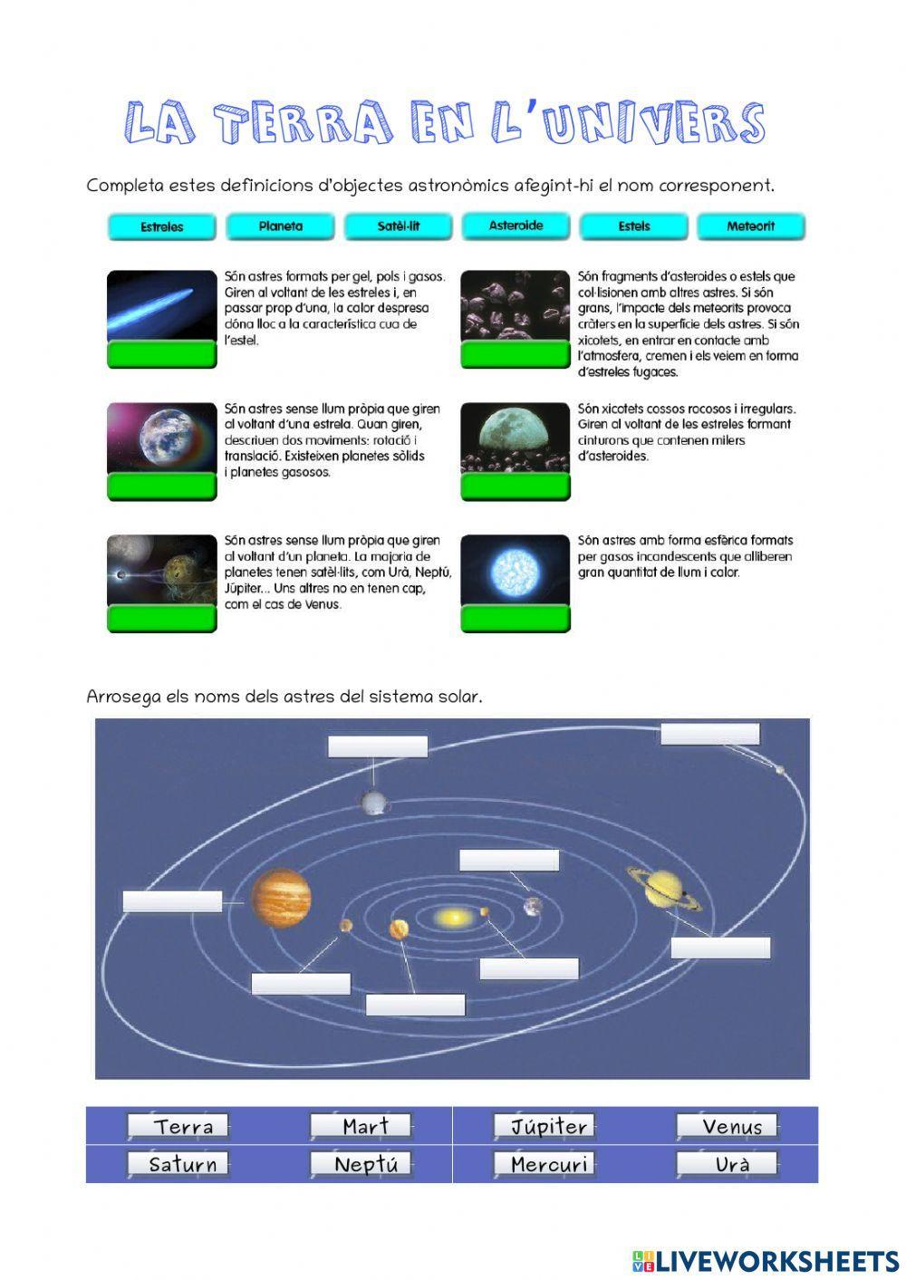 La Terra en l'Univers