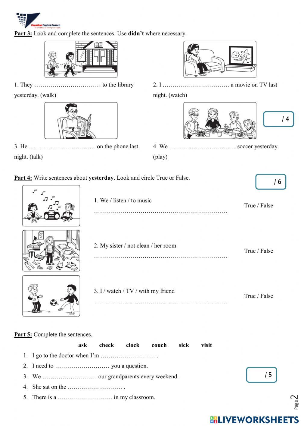 Oxford Discover 2 - Test Unit 5&6
