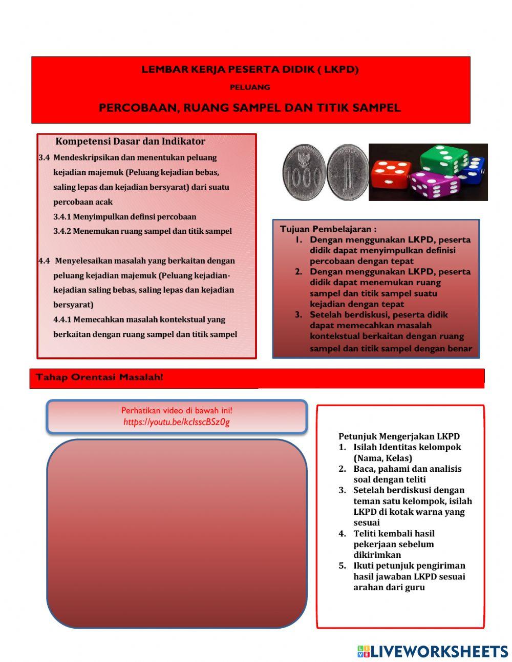 Lkpd ruang sampel dan titik sampel
