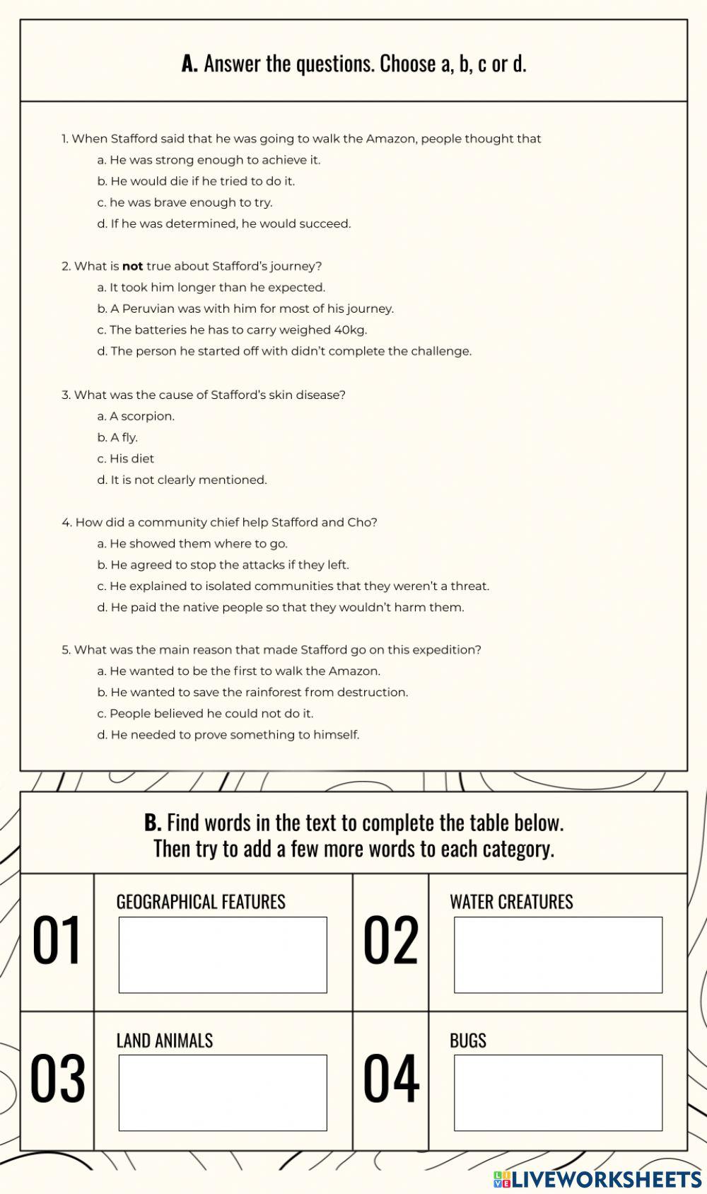 through-the-rainforest-worksheet-live-worksheets