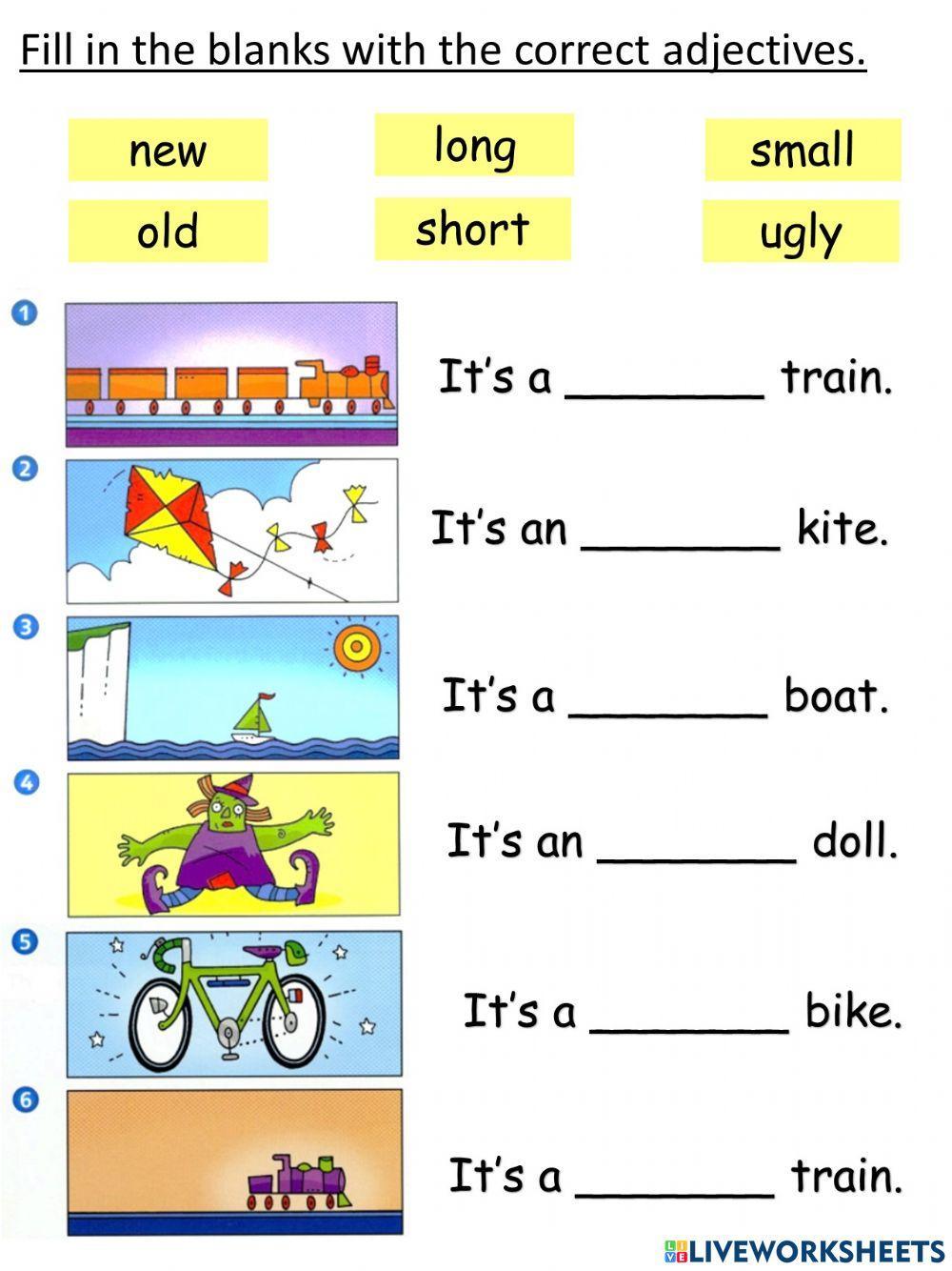 Year 1 English Unit 2 Let's Play (Adjectives)