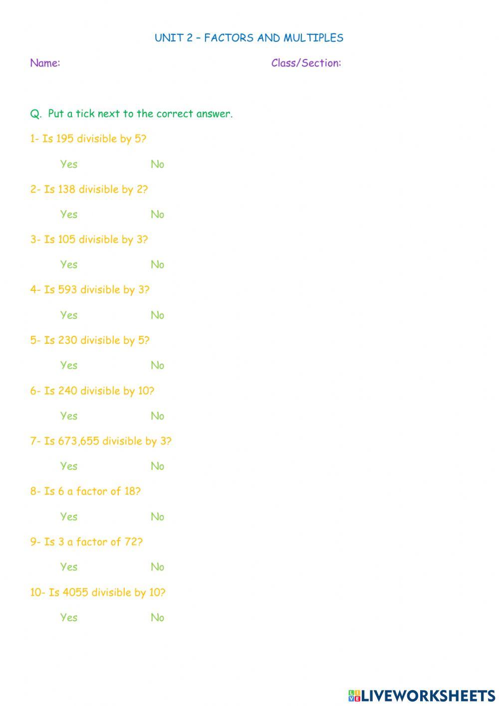 Grade 4 Unit 2 Maths