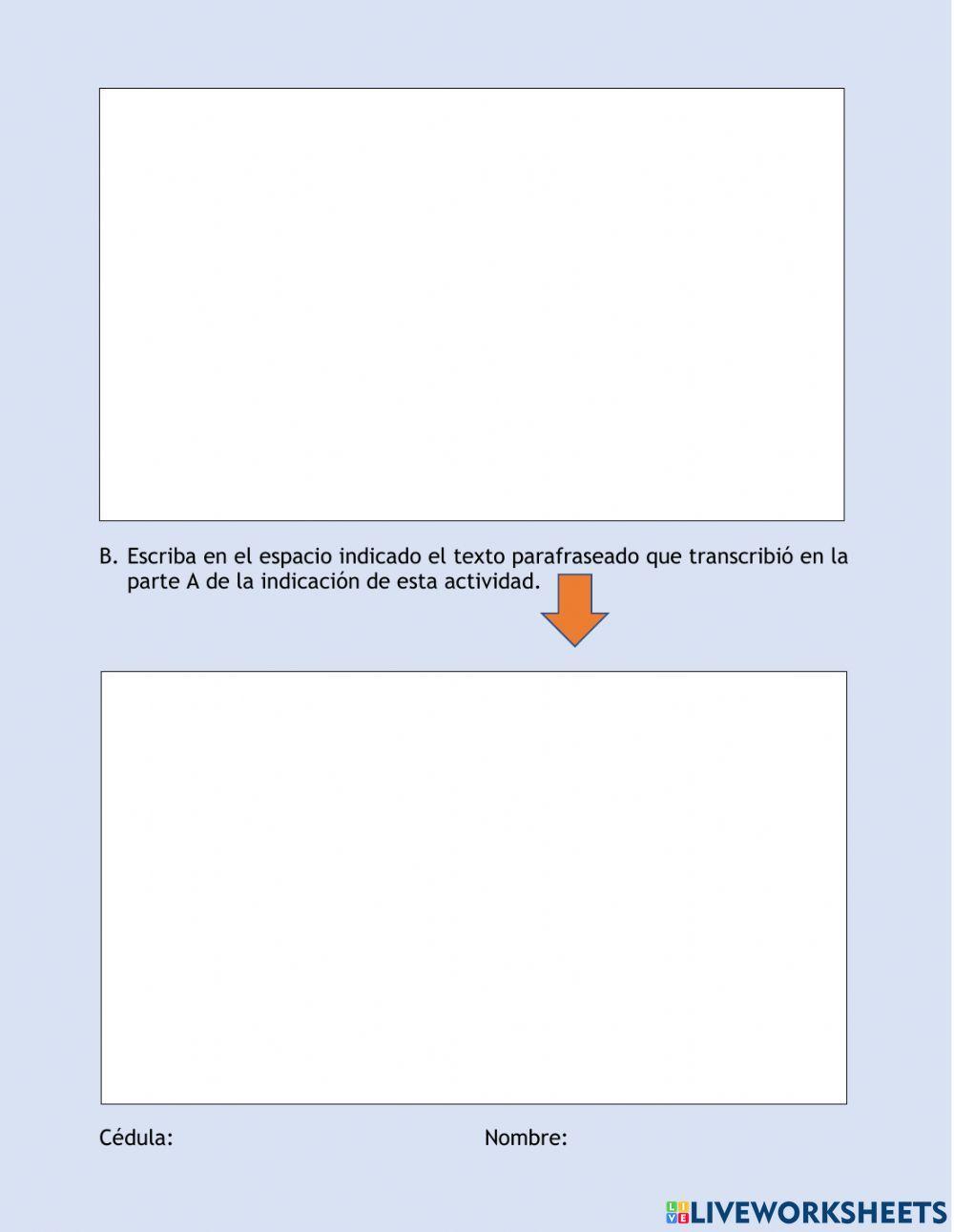 ¿Qué es parafrasear?