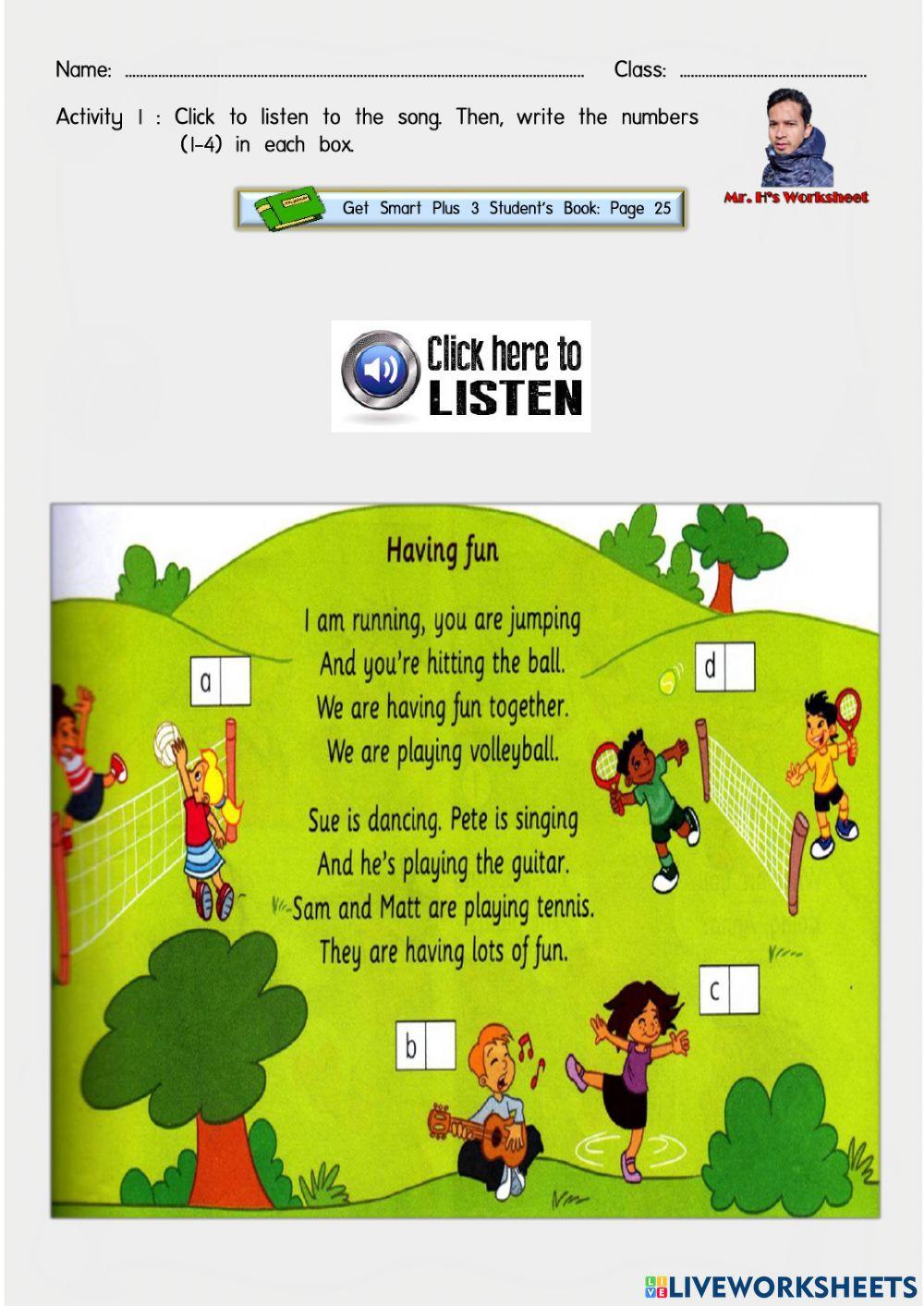 English Year 3 Right Now Week 21