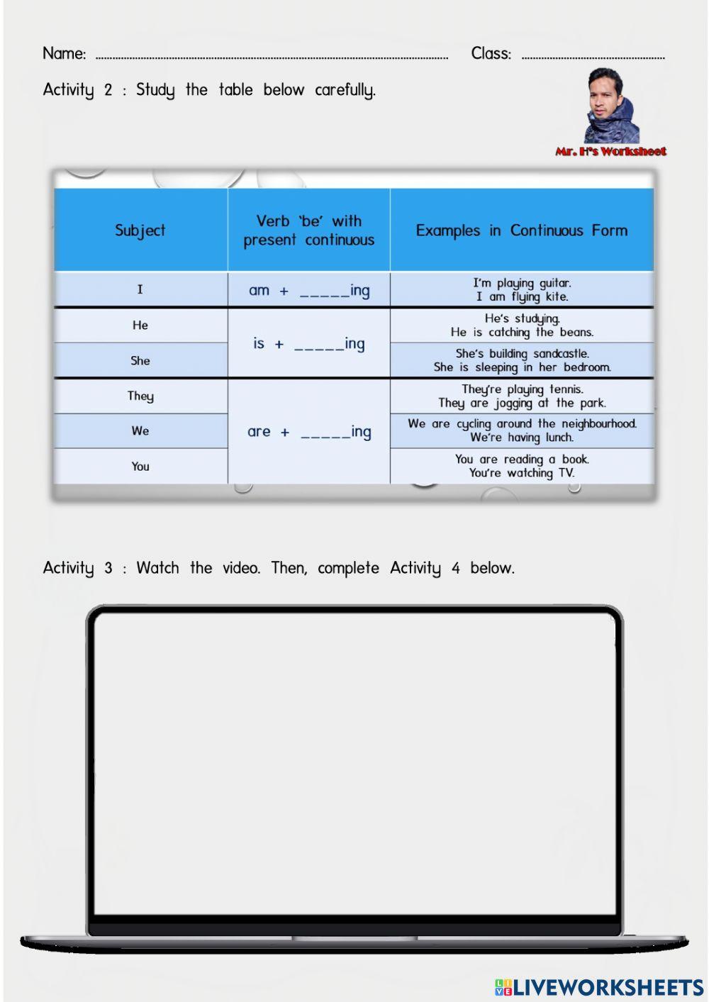 English Year 3 Right Now Week 21