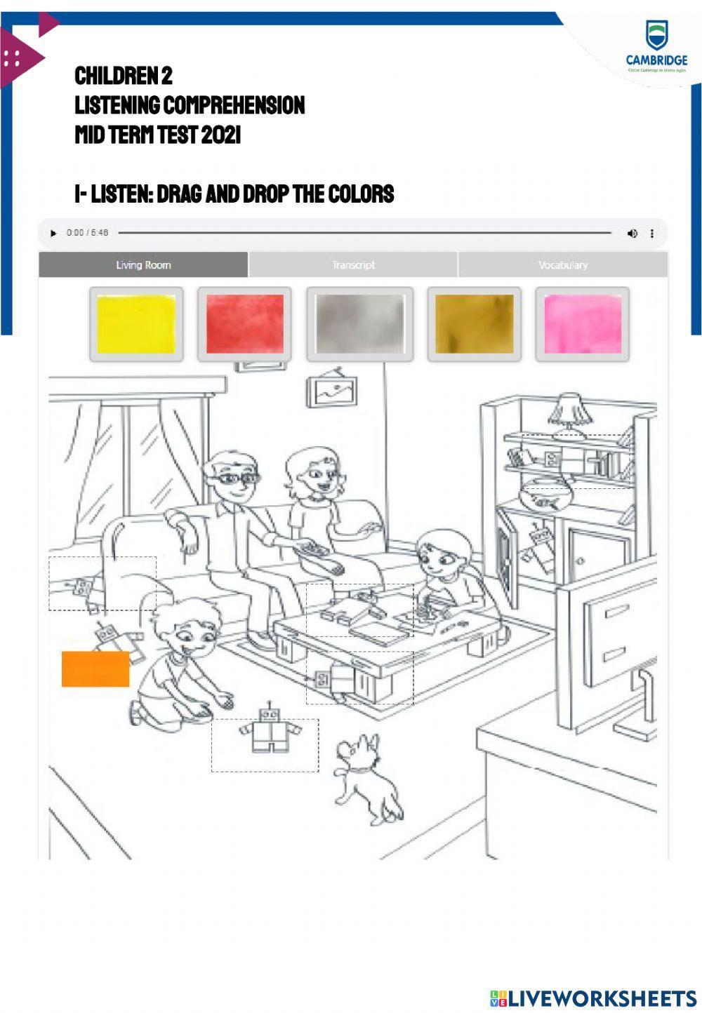 Listening ch2 mid term 2021