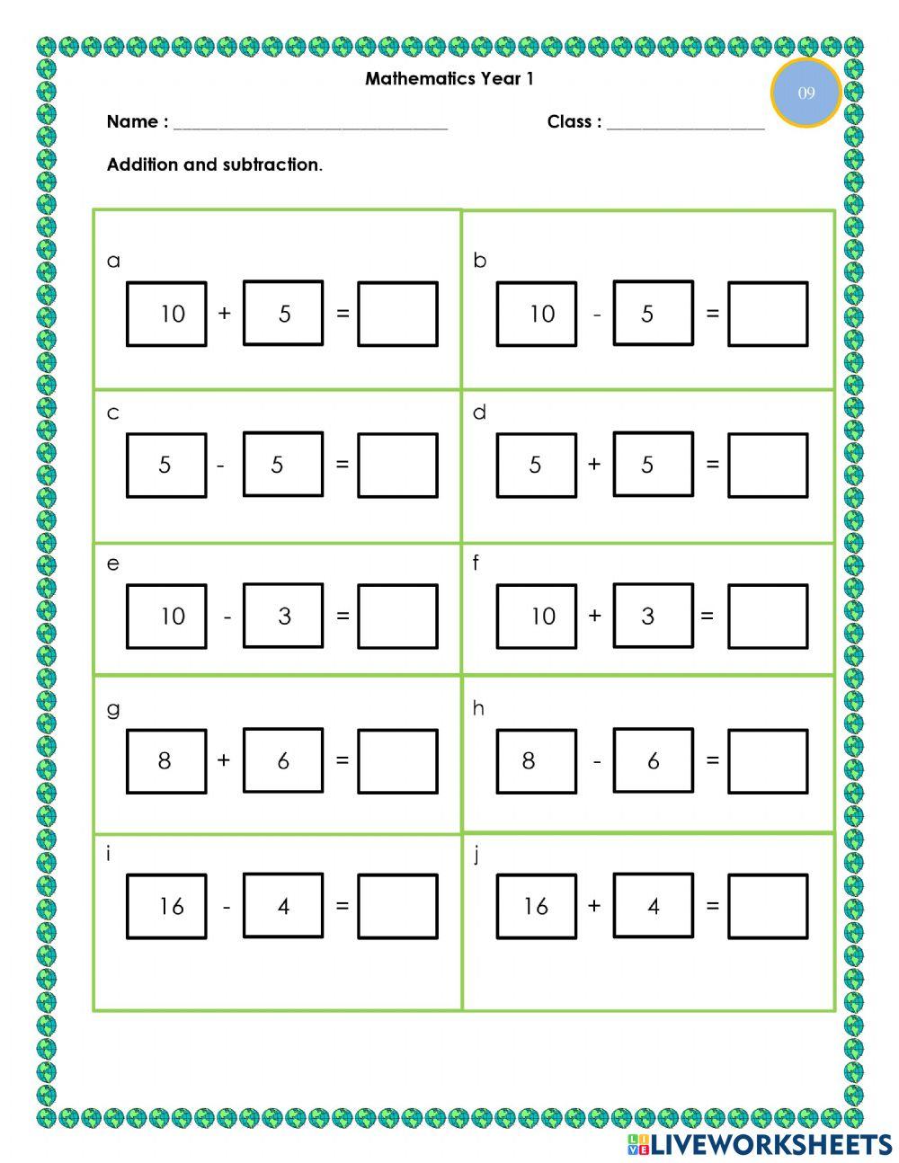 Addition and subtraction Addition and subtraction