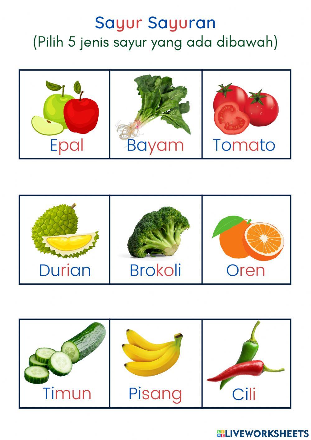 Tema Sayur-sayuran