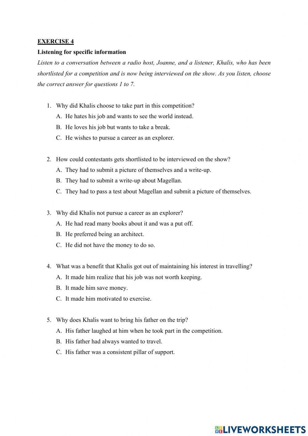 MUET-CEFR Listening Set 1