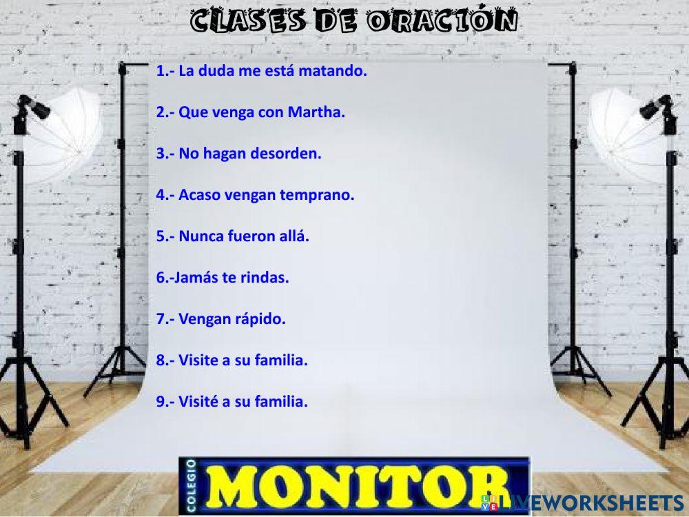 Oraciones- clases