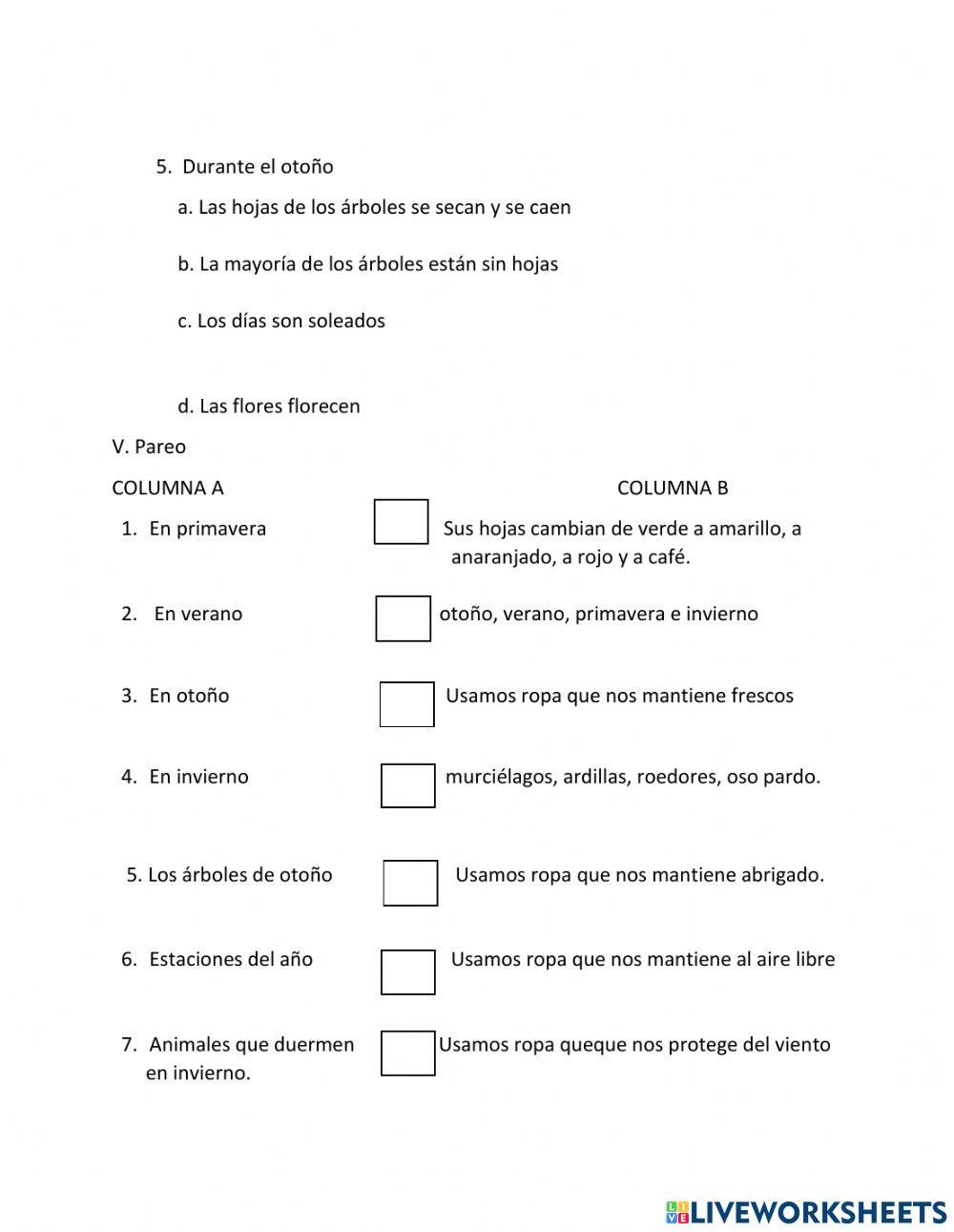Las estaciones del año