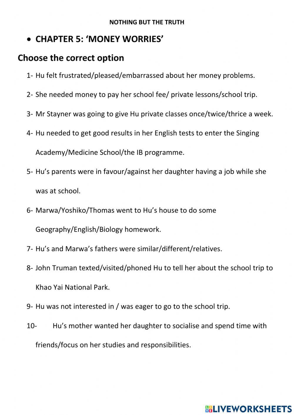 Nothing but the Truth - Chapter 5