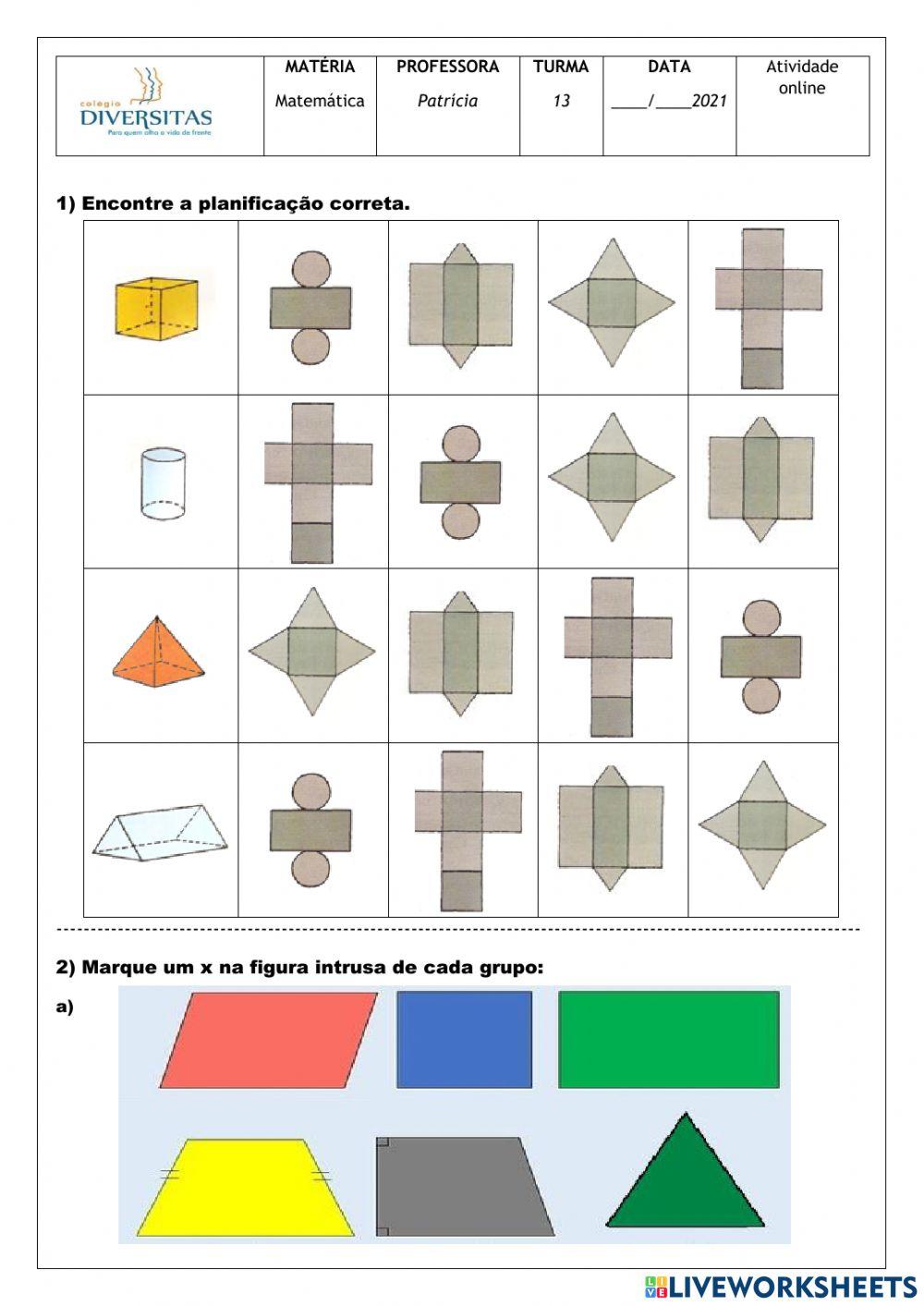 Figuras planas e espaciais