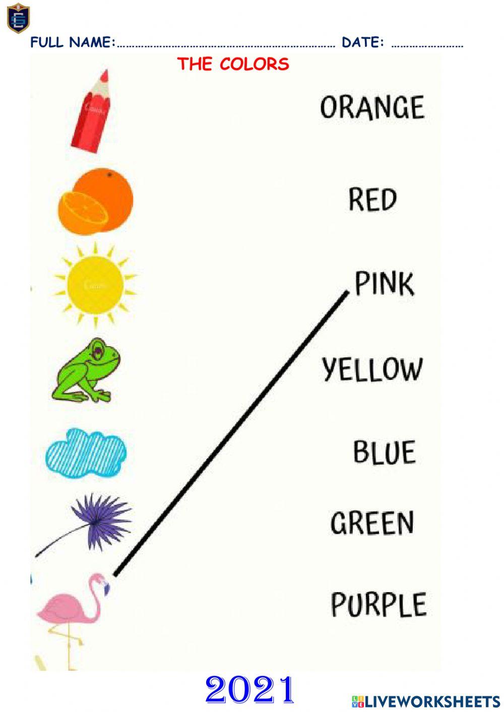 Colors online exercise for Tercero de primaria Live Worksheets