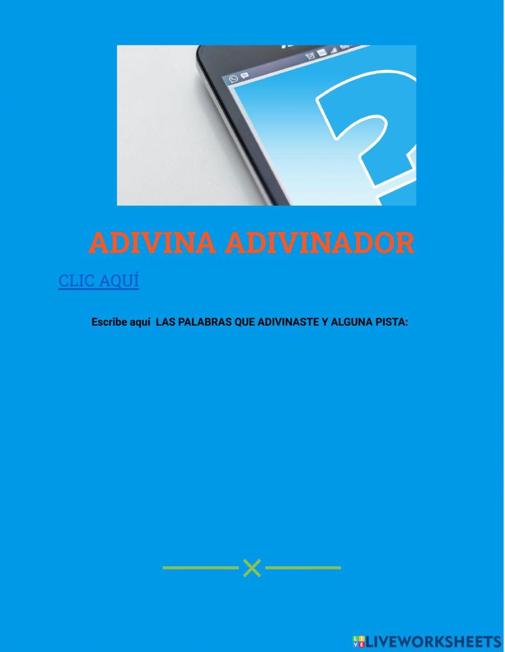 Adivina adivinador