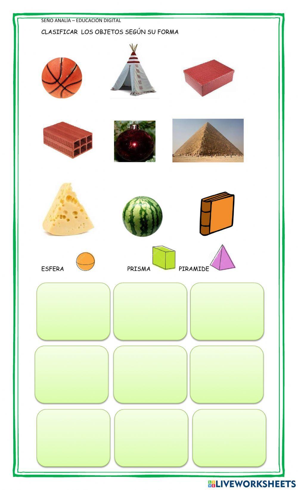 Clasificar cuerpos geométricos - Educación digital - Seño Analía