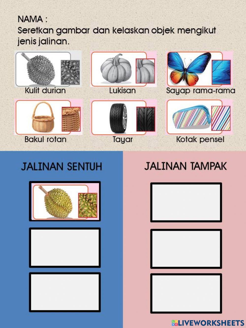 Jalinan sentuh & jalinan tampak