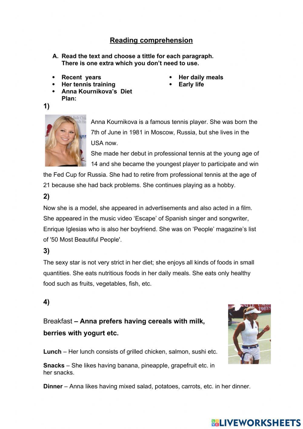 English exam 2nd grade