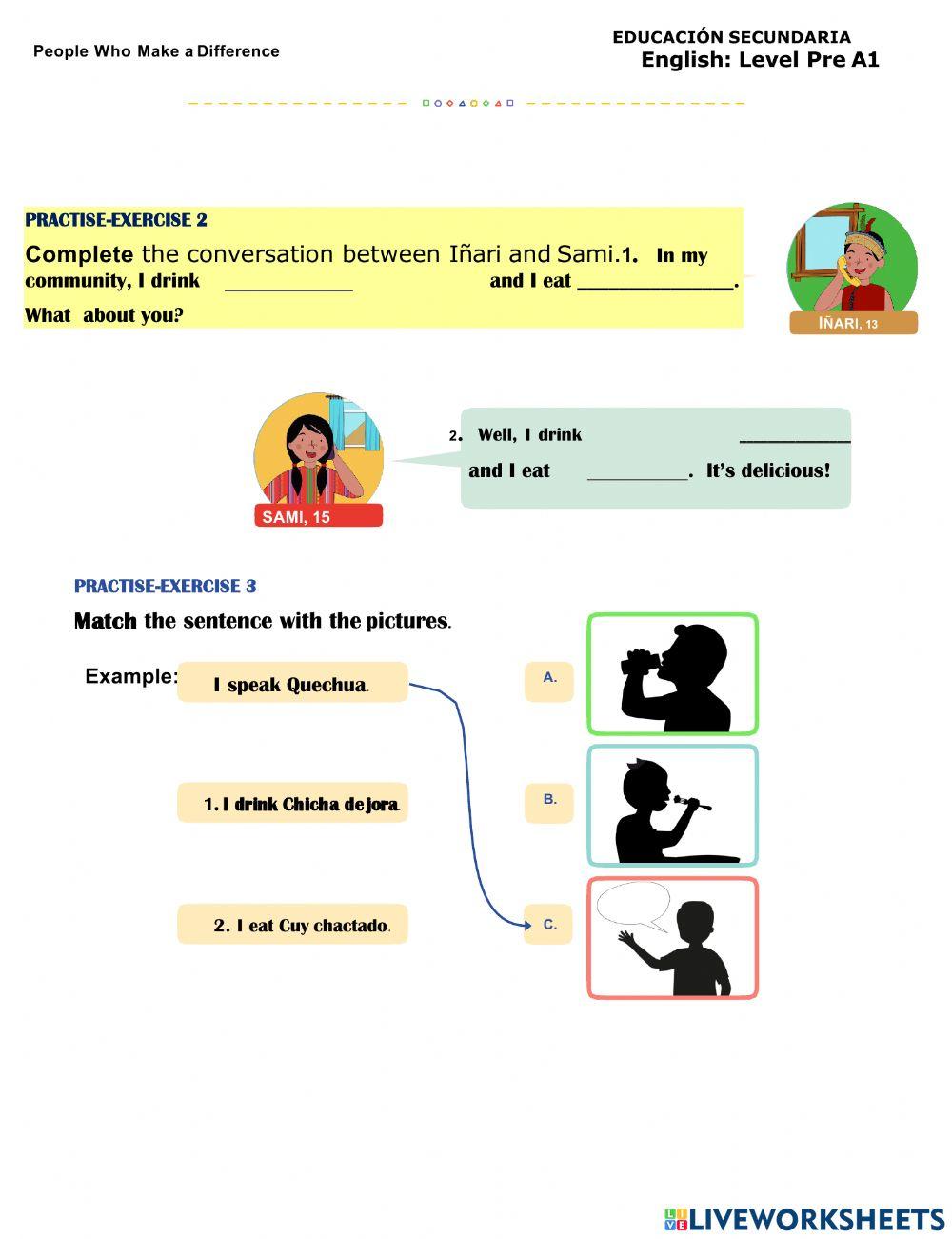 People who make a difference: 2 activity