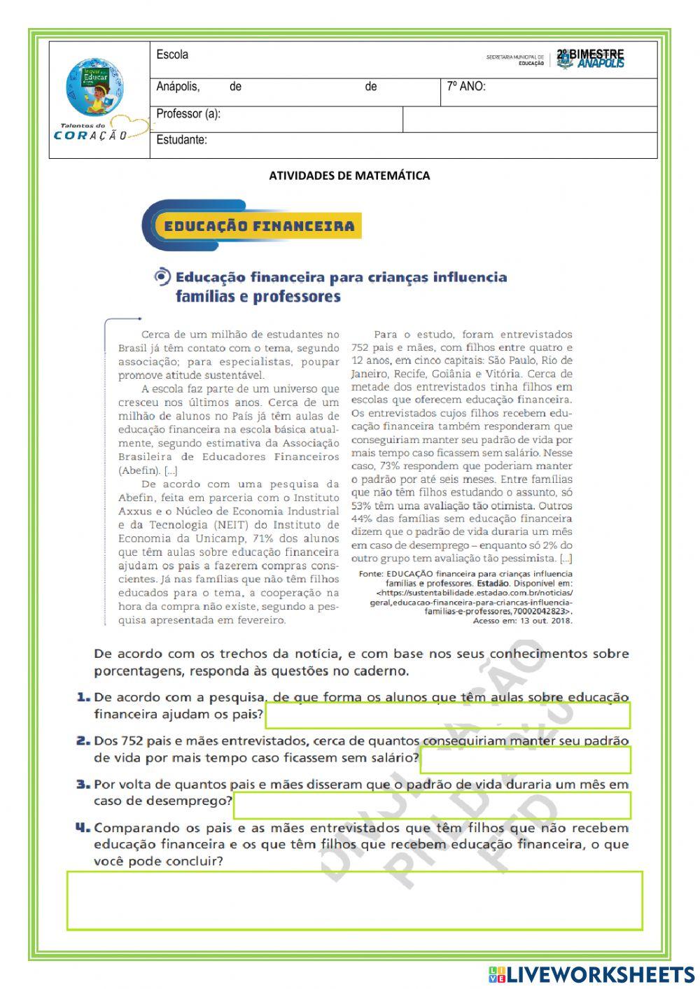 Educação financeira