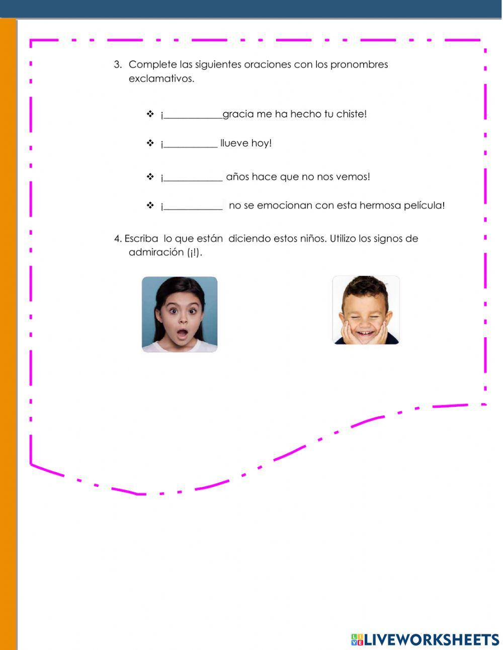 Pronombres exclamativos