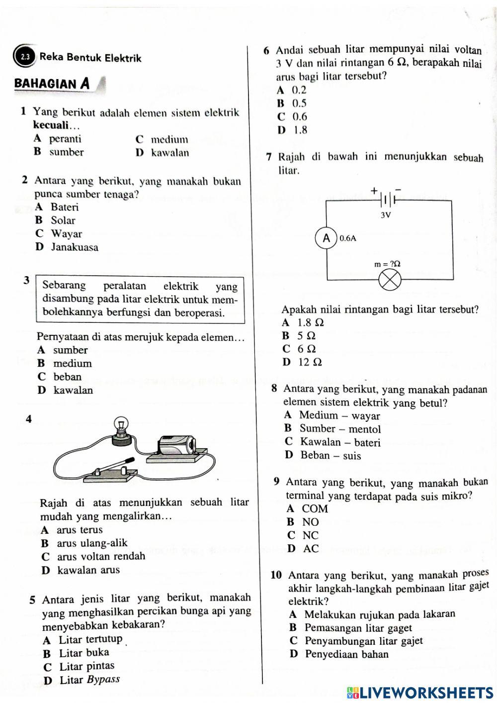 Soalan reka bentuk elektrik