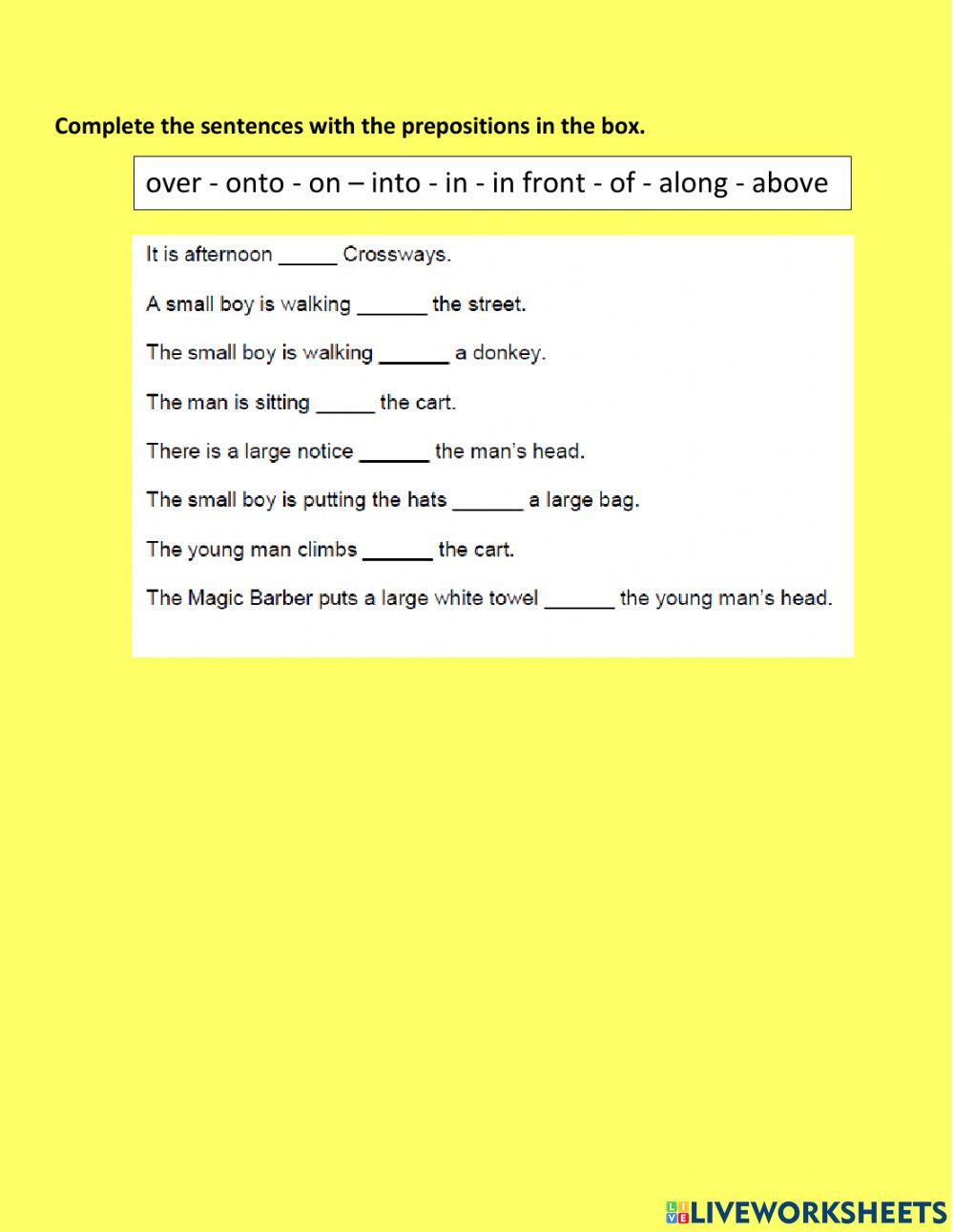 The magic barber test sheet