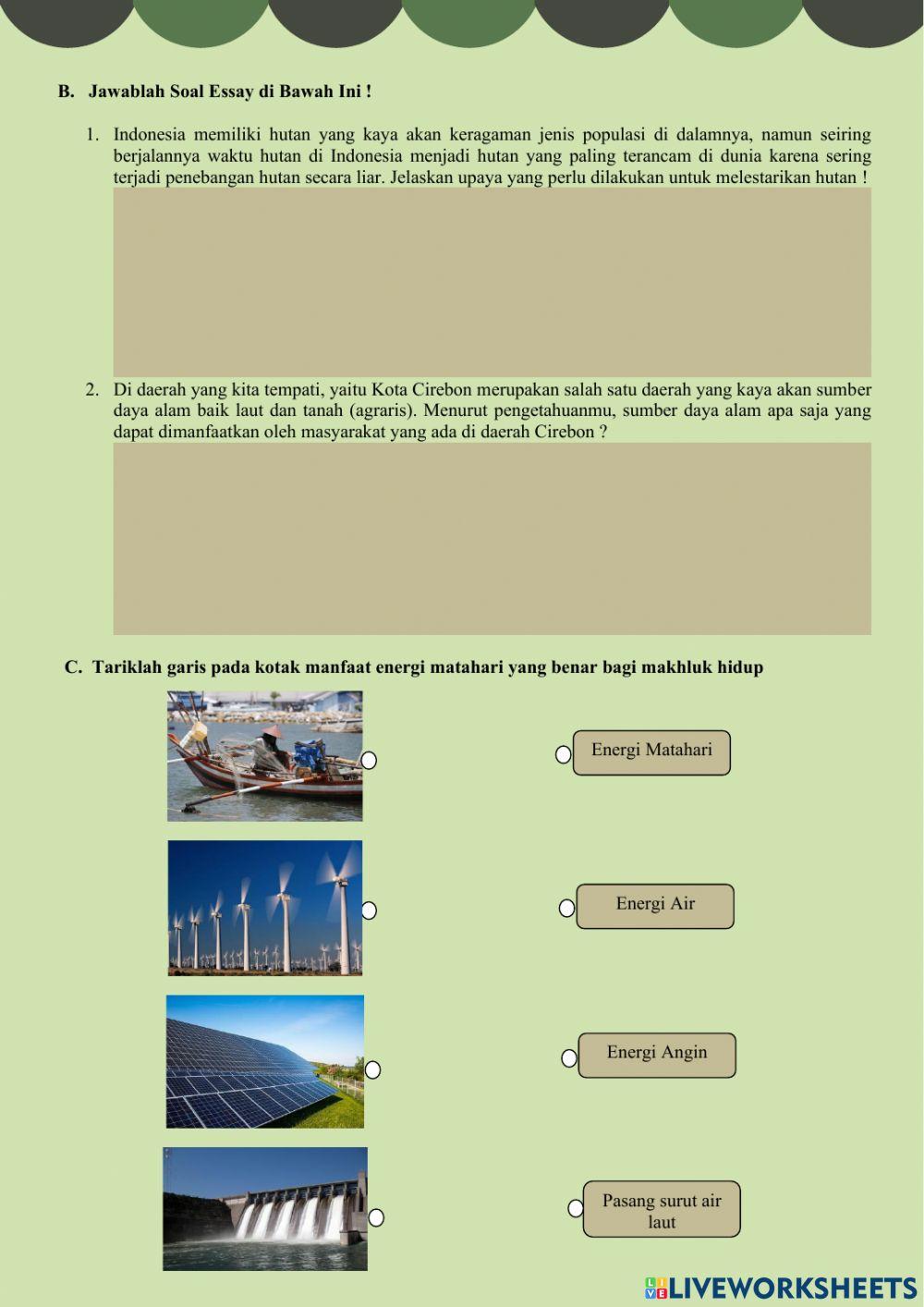 Manfaat dan Jenis SDA