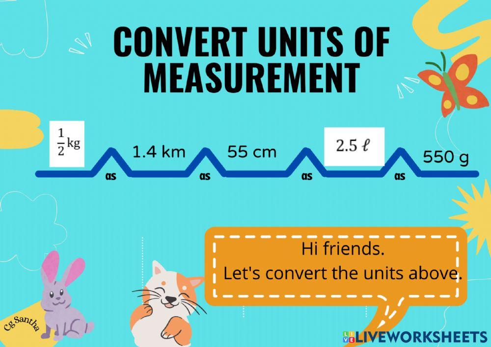 Convert Unit of Measurement Convert Unit of Measurement