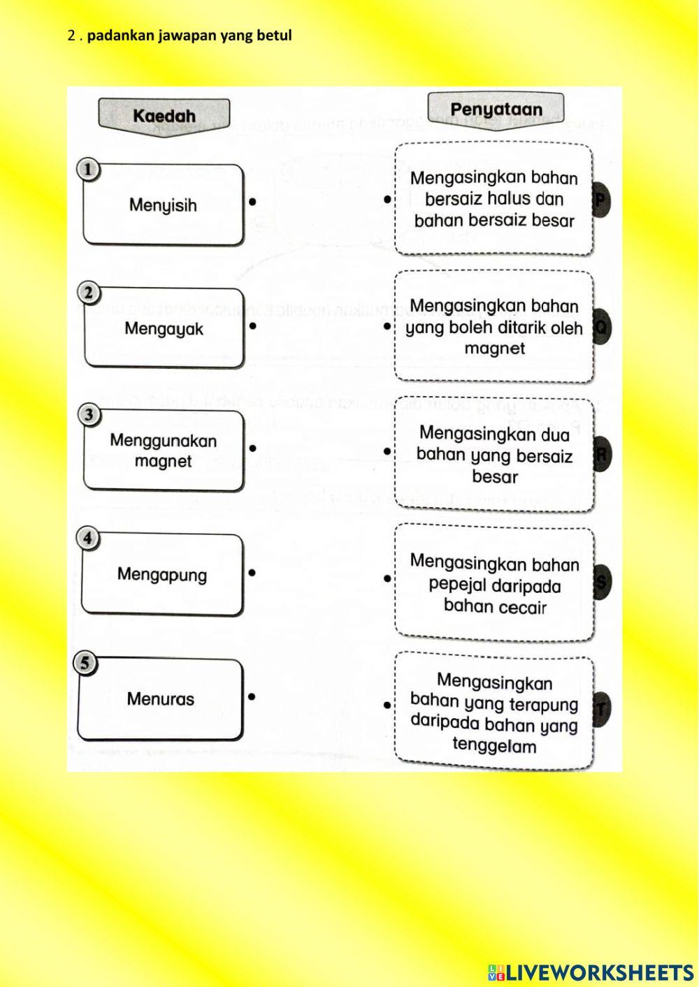 Sains tahun 2 - campuran