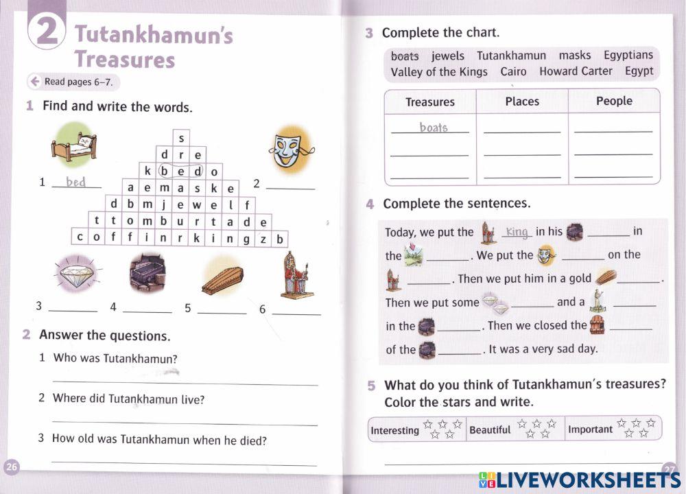 Wonders of the Past - Units 1 to 5