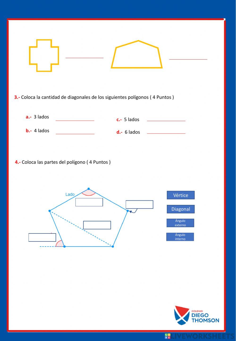 Examen junio 4to Geometría