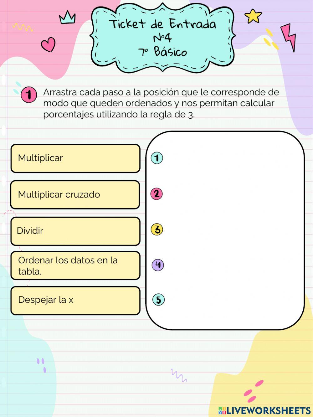 Ticket de Salida N°4 - Porcentajes