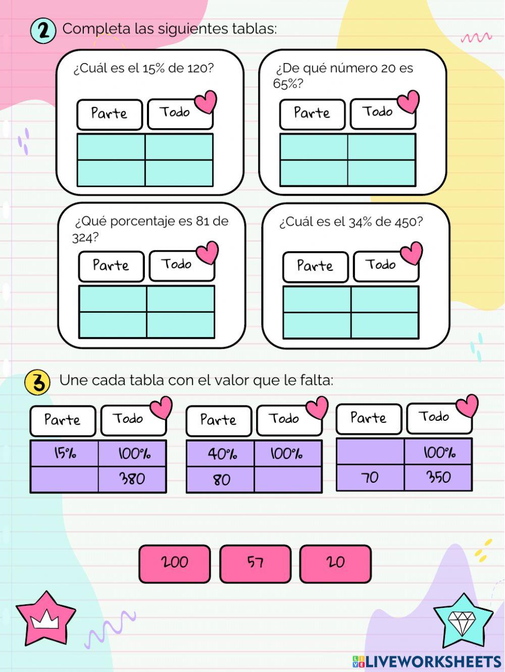 Ticket de Salida N°4 - Porcentajes