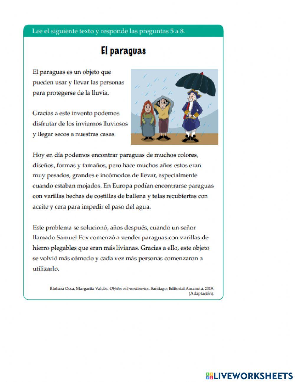 Prueba DIA escritura 2do básico