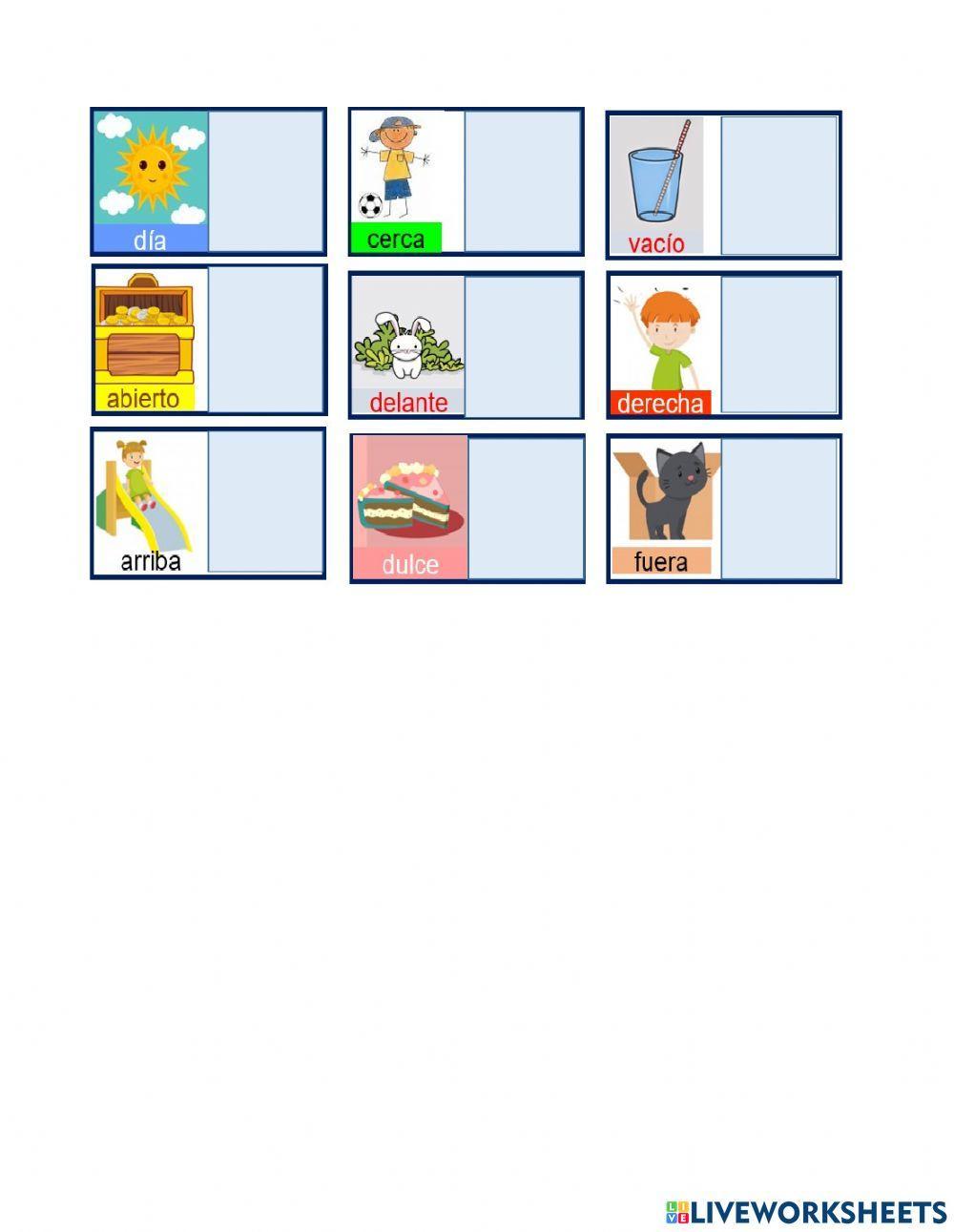 Sinónimos y antónimos