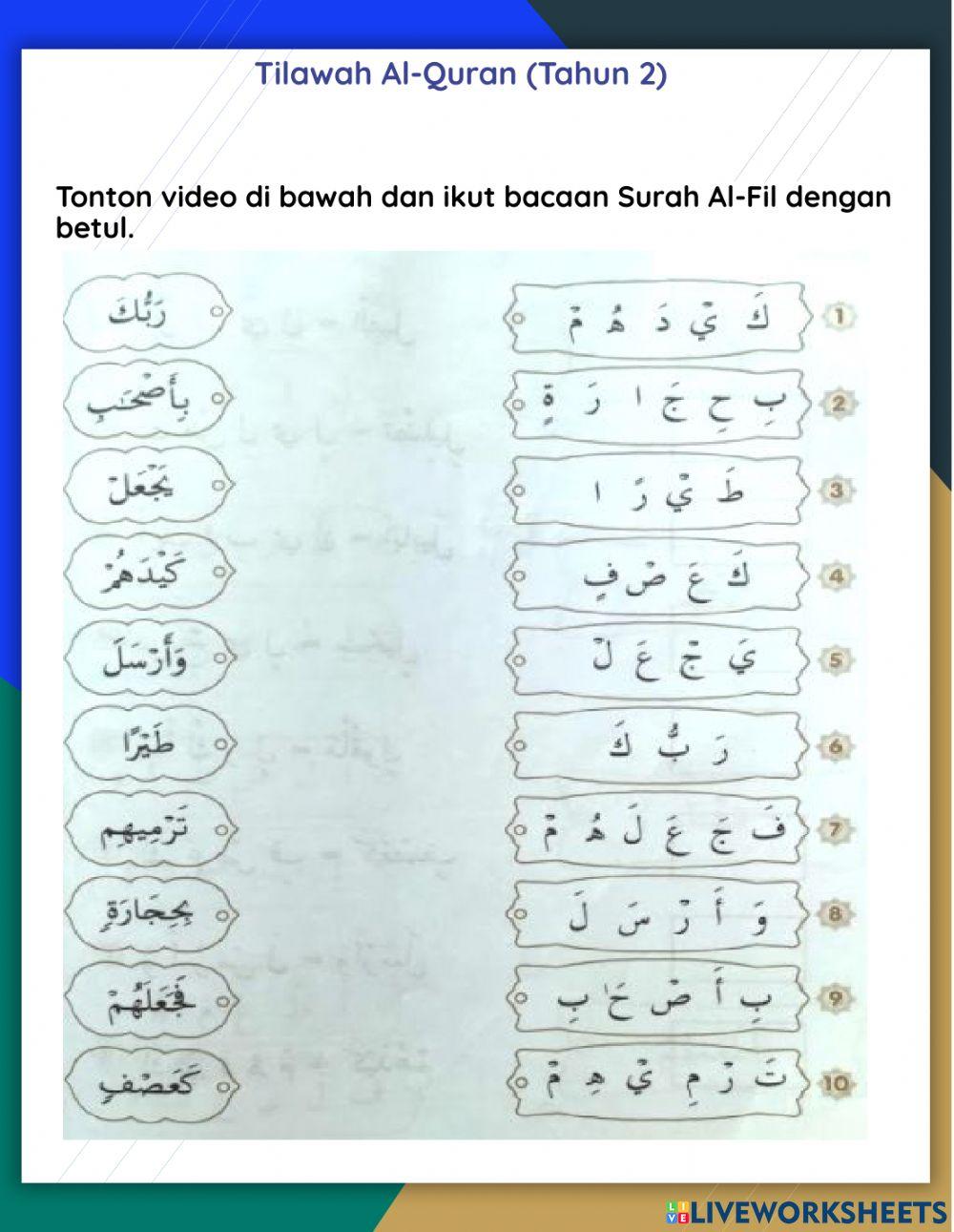 Tilawah Al-Quran(Surah Al-Fil)