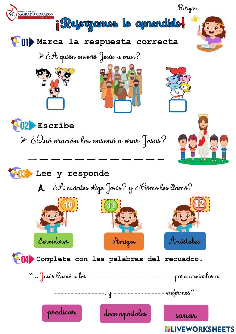 REFORZANDO LO APRENDIDO-Religión