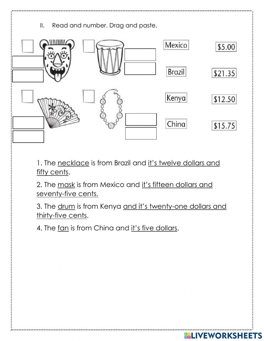 Math Exam 4 - 2nd Grade