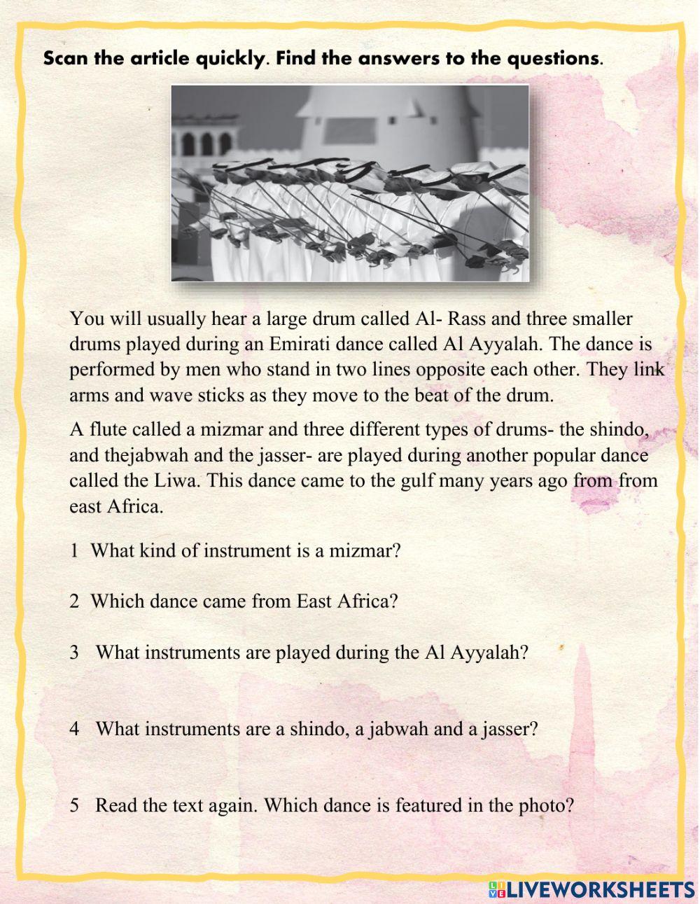 reading comp from workbook page 4